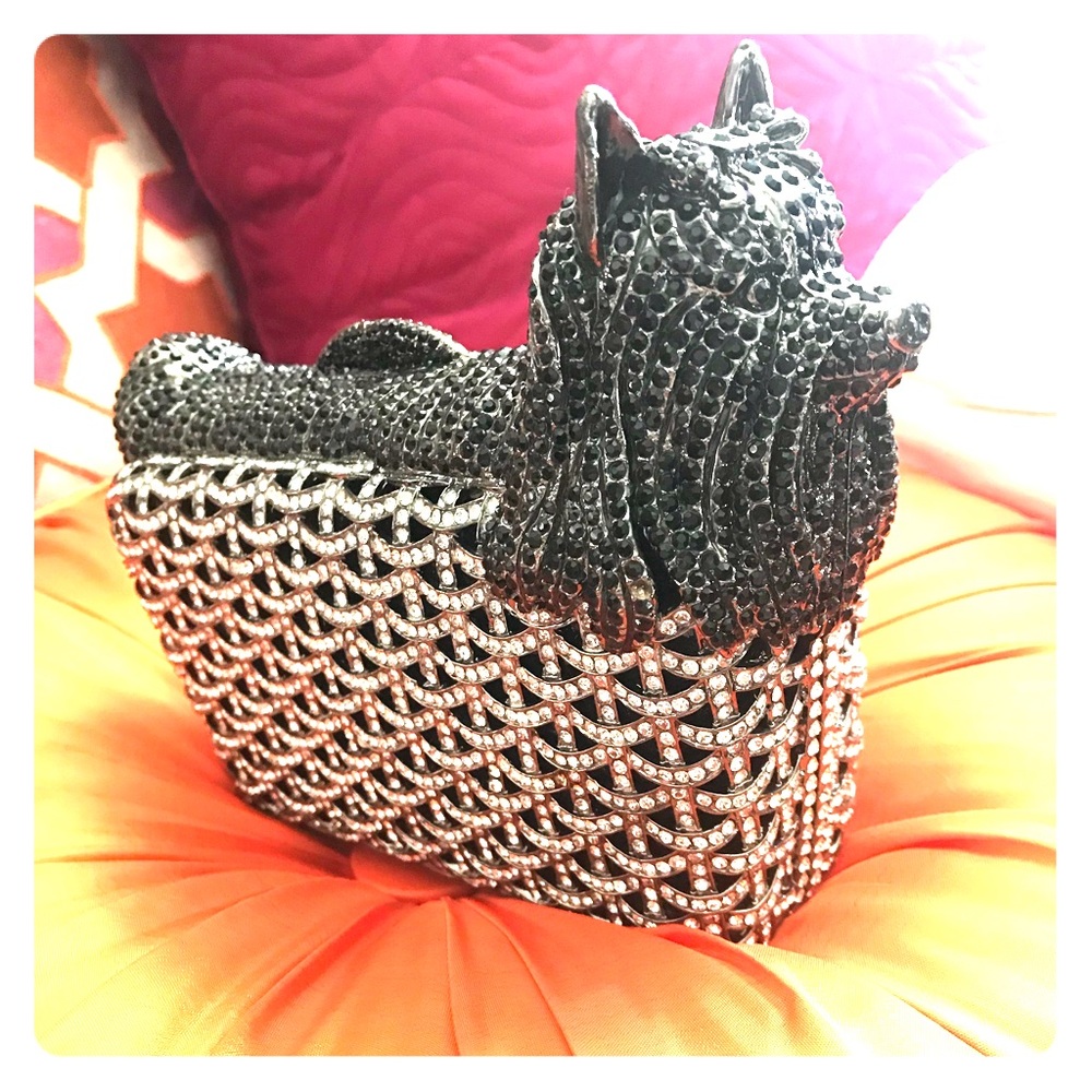 Jewel encrusted Yorky clutch